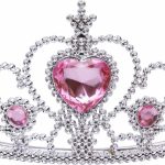 Prinsessen speelgoed-tiara-toverstaf-lange roze handschoenen