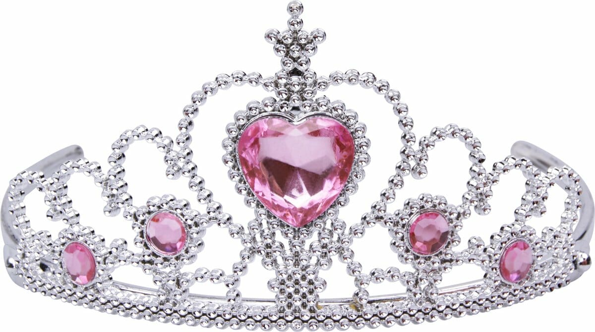 Prinsessen speelgoed-tiara-toverstaf-lange roze handschoenen - Afbeelding 4