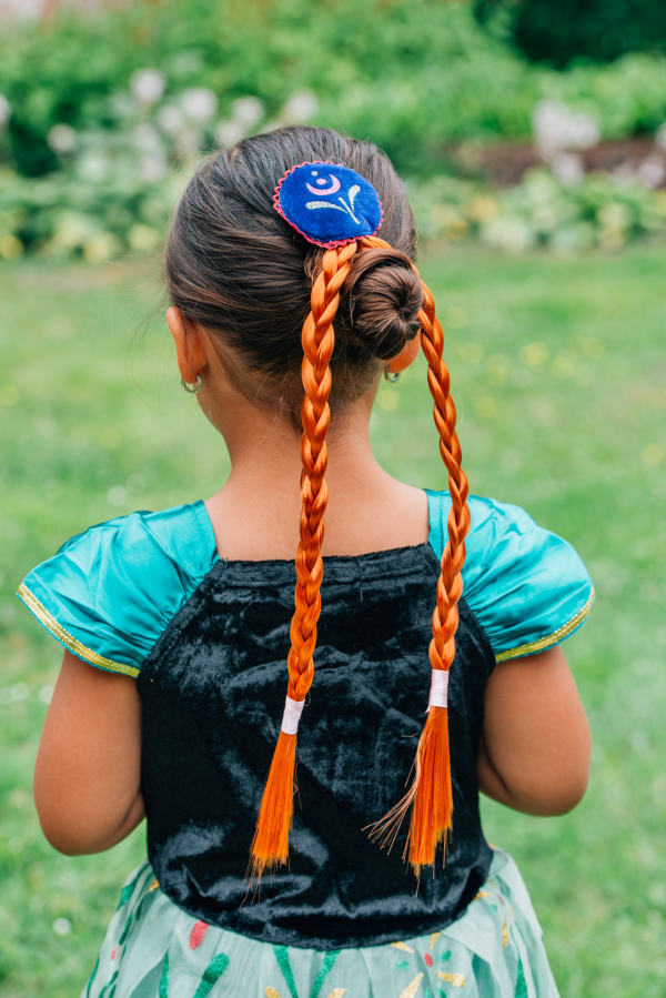 Carnavalsdeal Frozen Anna jurk + Accessoires - Luxe Prinsessenjurk - Afbeelding 5