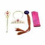 Frozen Anna - toverstaf - tiara - handschoenen - Anna vlechtjes