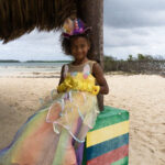 Eenhoorn prinsessenjurk geel met accessoires v4