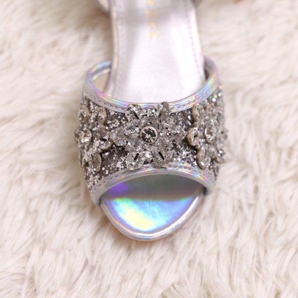 Prinsessenschoenen – Livia – Zilver + toverstaf/kroon - Afbeelding 2