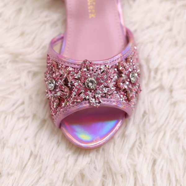 Prinsessenschoenen – Livia – Roze + toverstaf/kroon - Afbeelding 2