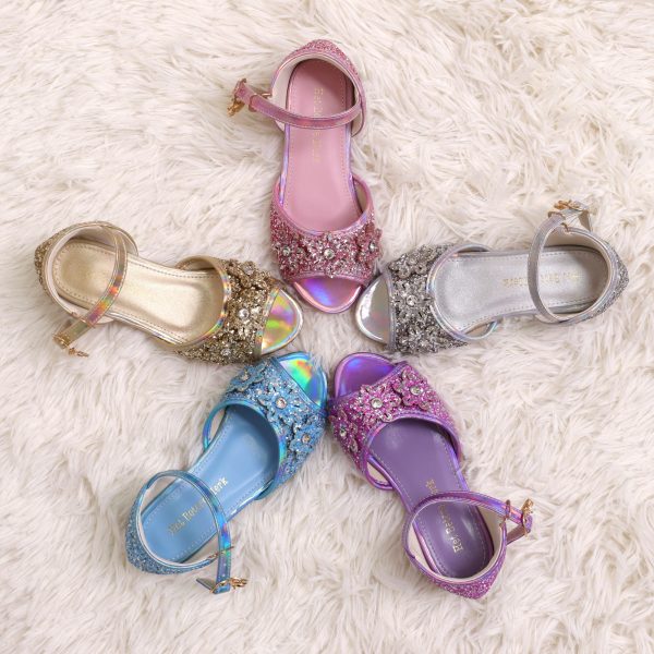 Prinsessenschoenen – Livia – Goud + toverstaf/kroon - Afbeelding 3