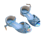Prinsessenschoenen – Livia – Blauw + toverstaf/kroon