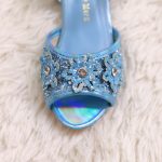 Prinsessenschoenen – Livia – Blauw + toverstaf/kroon