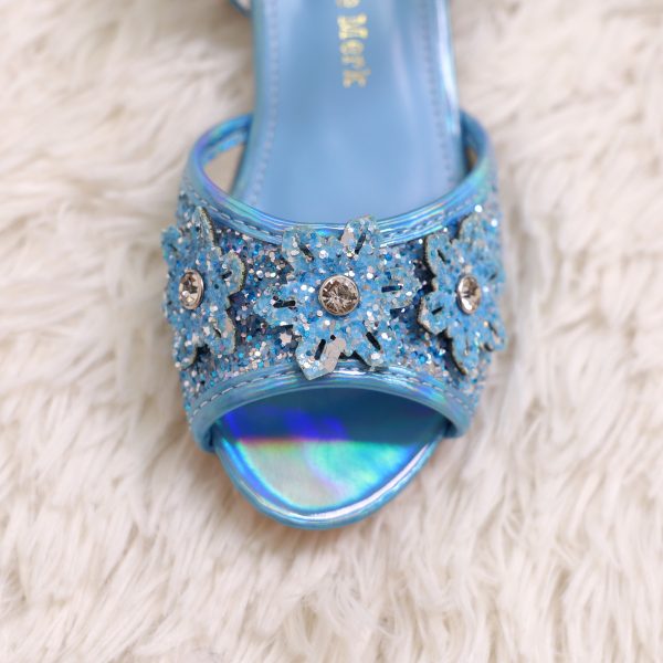 Prinsessenschoenen – Livia – Blauw + toverstaf/kroon - Afbeelding 2