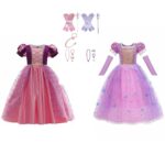 Voordeelpakket 2 Rapunzel jurken met accessoires