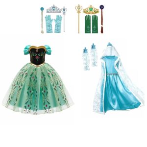 2x Frozen prinsessenjurken