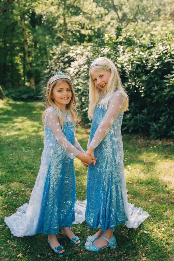 Frozen Deluxe Elsa jurk + accessoires - Afbeelding 3