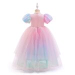 Roze prinsessenjurk – Regenboog + Accessoires