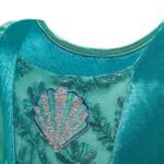 Zeemeermin jurk/Ariel mintgroen - prinsessenjurk + accessoires