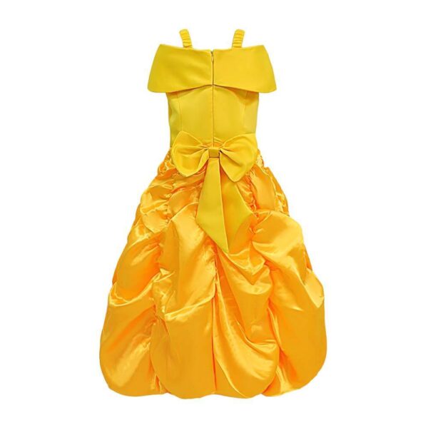 Belle and the beast gele prinsessenjurk + accessoires - Afbeelding 3