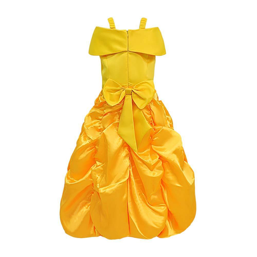 Belle and the beast gele prinsessenjurk + accessoires - Afbeelding 3