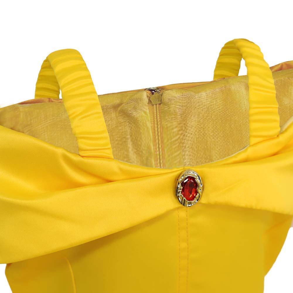 Belle and the beast gele prinsessenjurk + accessoires - Afbeelding 2
