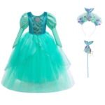 Ariel prinsessenjurk met accessoires