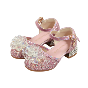 Prinsessenschoenen met hakjes roze