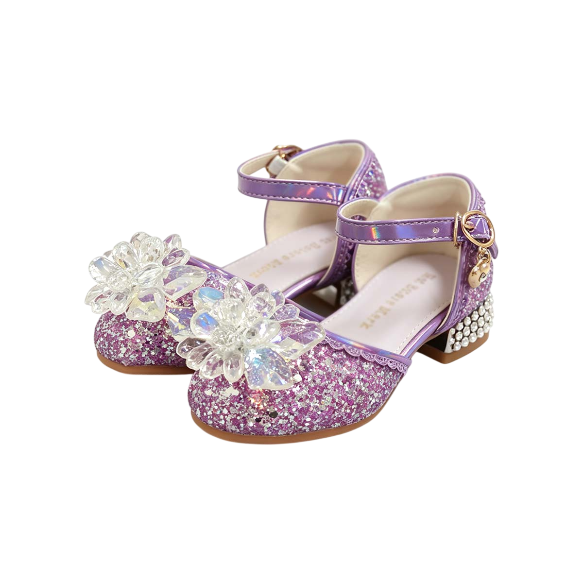 Prinsessenschoenen met hakjes paars