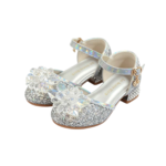 Prinsessenschoenen met hakjes zilver