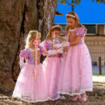 Prinsessenjurk Rapunzel roze 1