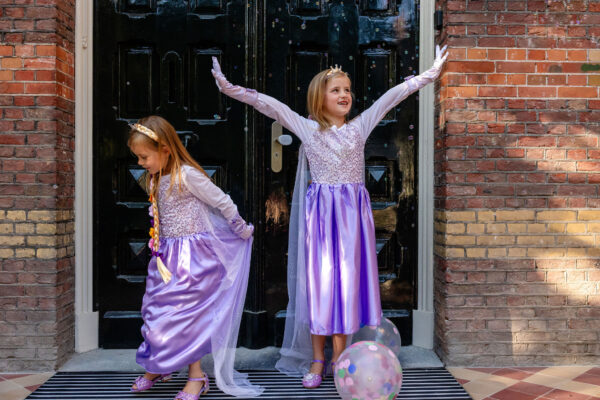 Prinsessenjurk Frozen elsa paars