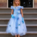 Prinsessenjurk Cinderella blauw