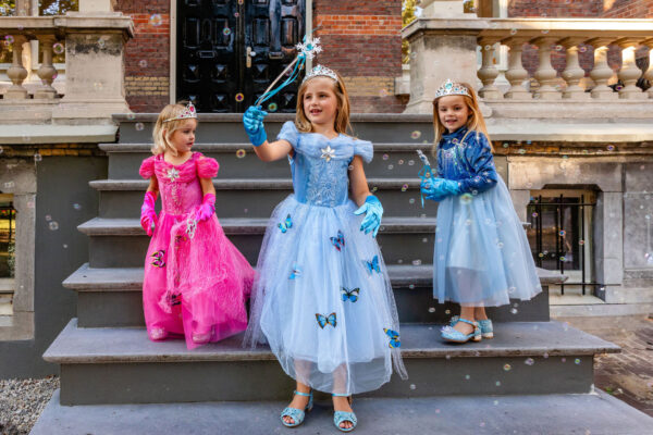 Princessenjurk Cinderella blauw
