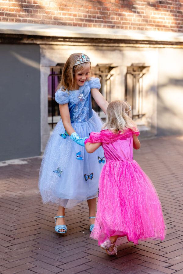 Princessenjurk Cinderella blauw 2