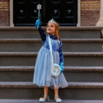 Prinsessenjurk Frozen Elsa donkerblauw