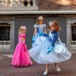 Prinsessenjurk Frozen Elsa donkerblauw 2