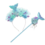 Zeemeermin Tiara + toverstaf