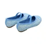 Prinsessenschoenen Vivienne blauw zijkant met glitters